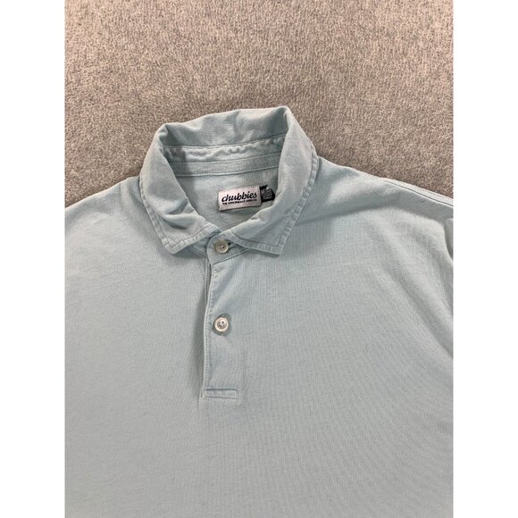 Chubbies Classic Solid Short Sleeve Polo Shirt (Men's Medium) Light Blue - Picture 2 of 9